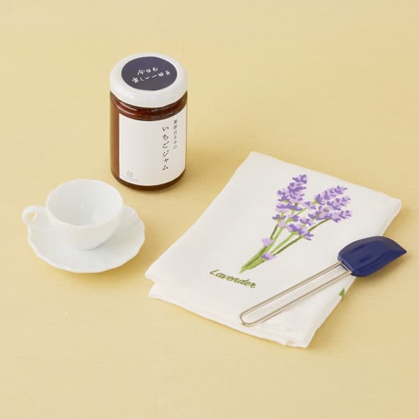 【WEB限定セット】小さな道具と楽しむいちごジャム＆ふきんのセット