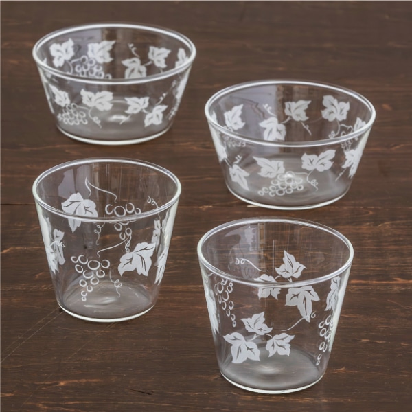 【WEB限定】ガラスの器セット ぶどう