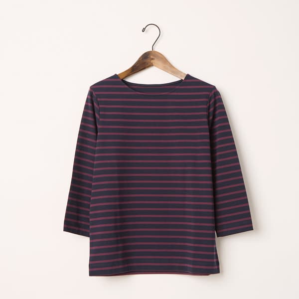 ボーダー七分袖Ｔシャツ