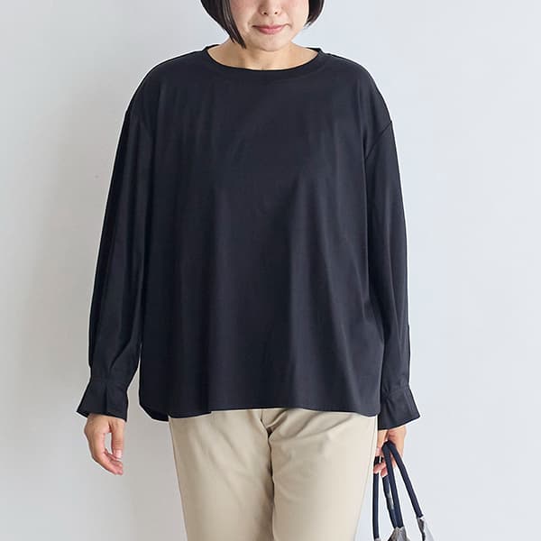 新品　栗原はるみ　ゆとりの空間 ウォッシャブルウールブレンドニットプルオーバー 新品 栗原はるみ ゆとりの空間 ウォッシャブルウールブレンド