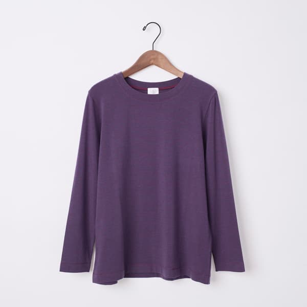 ウォームボーダークルーネックTシャツ