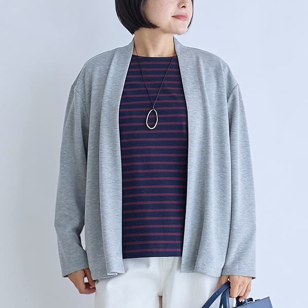 ダブルジャージーカーディガン