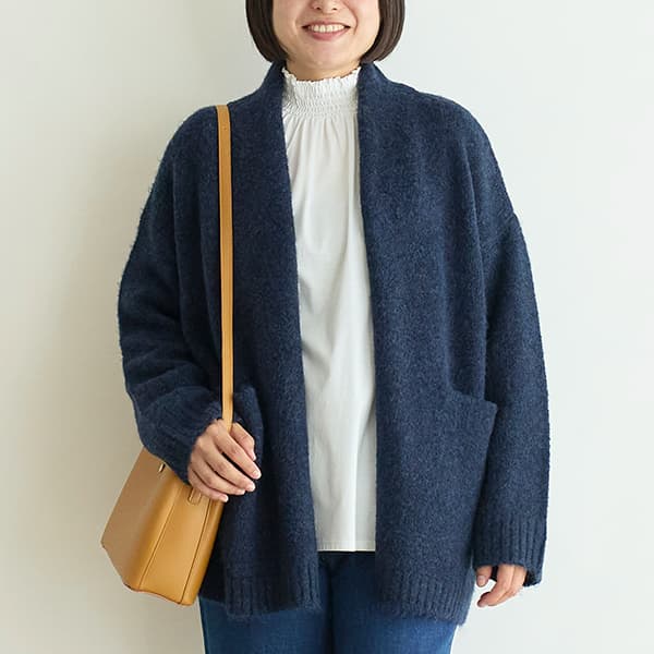 ストレッチスフレニットカーディガン