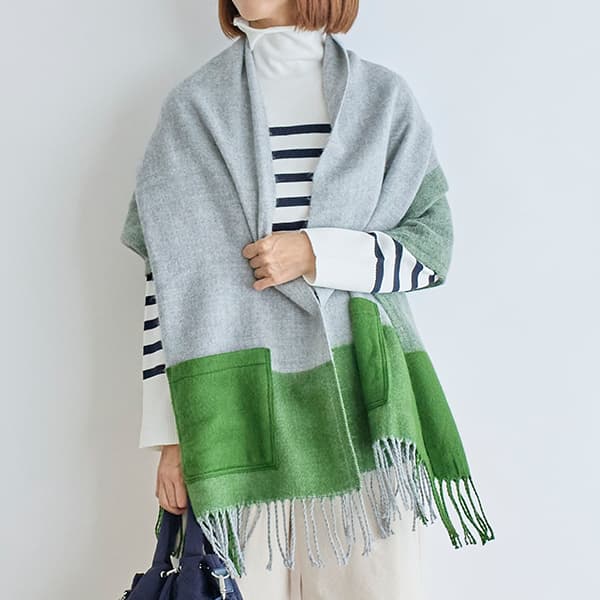 ポケット付きマフラー