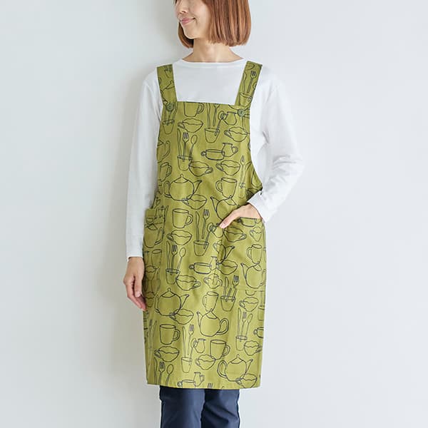 ティーブレイクプリントエプロン