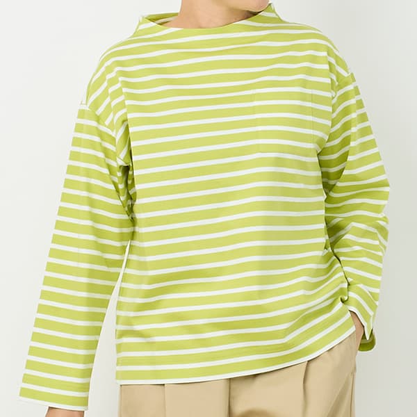 ハイゲージポンチボーダープルオーバー