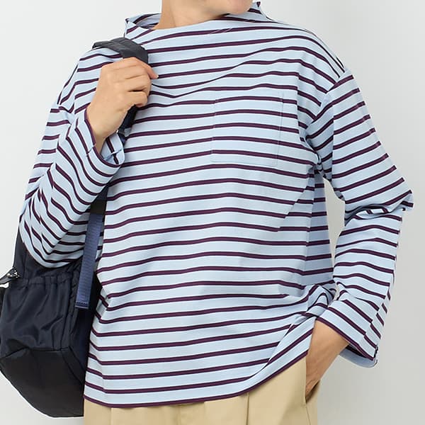 ハイゲージポンチボーダープルオーバー