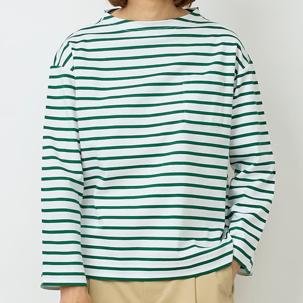 ハイゲージポンチボーダープルオーバー