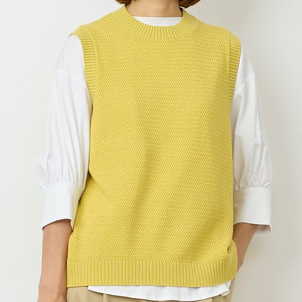 【関税込み】Hai イエロー Colette ベスト コレックス collex 【手洗い可能】前後2WAYニットベスト