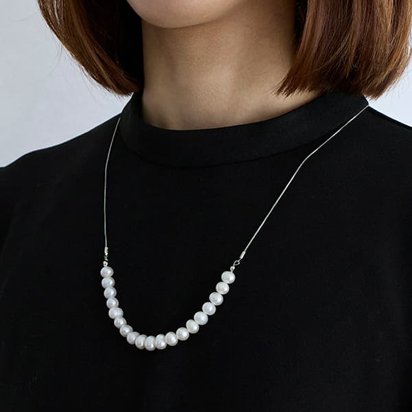 淡水パールネックレス 2way