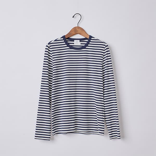 ベア天ボーダー長袖Ｔシャツ