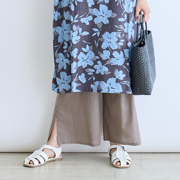 コットンレイヤードパンツ