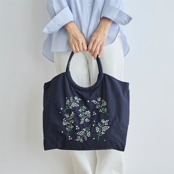 刺繍マルシェバッグ ピラカンサ