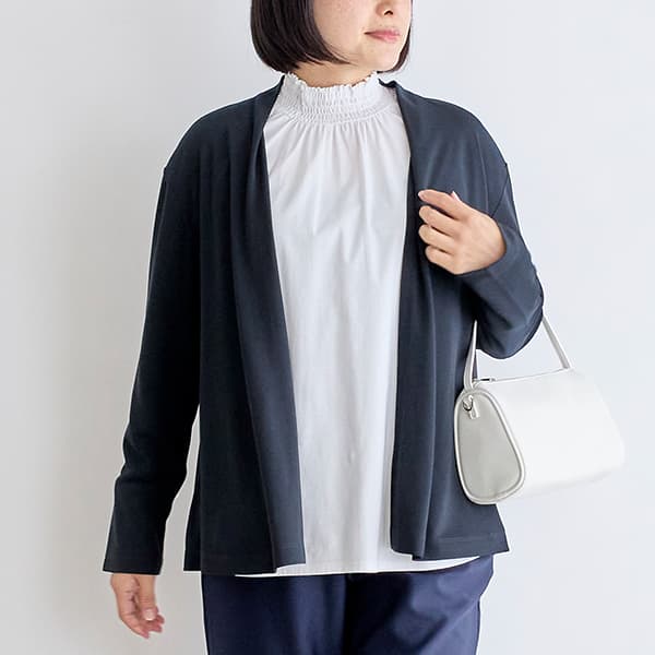 強撚スムーストッパーカーディガン