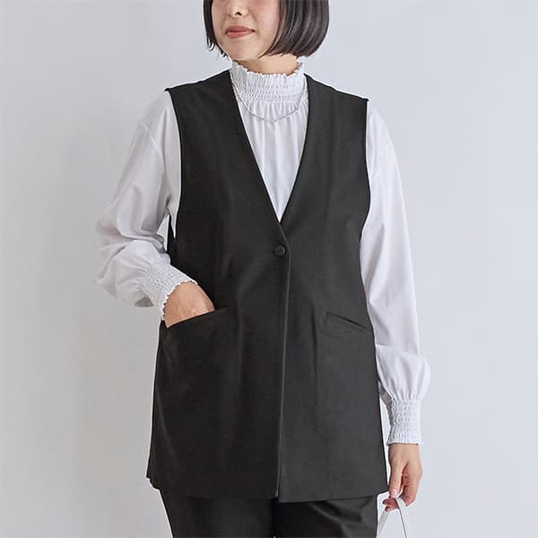 ハイストレッチVネックジレ
