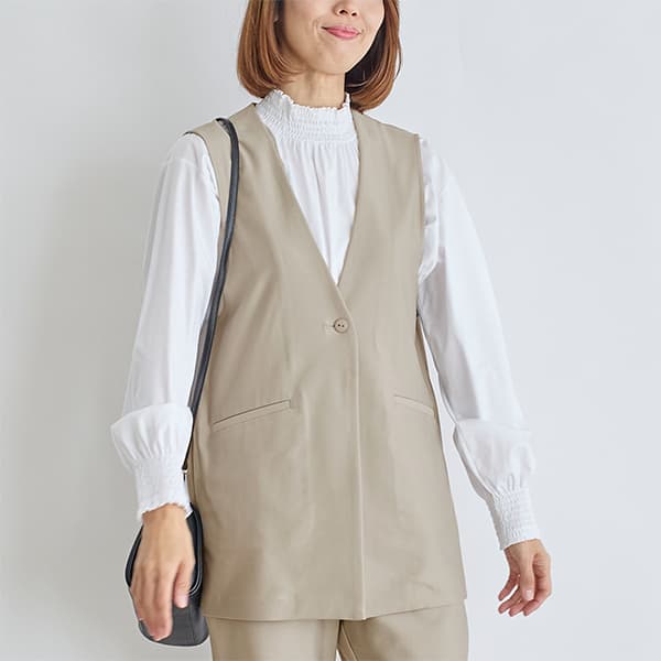 ハイストレッチVネックジレ