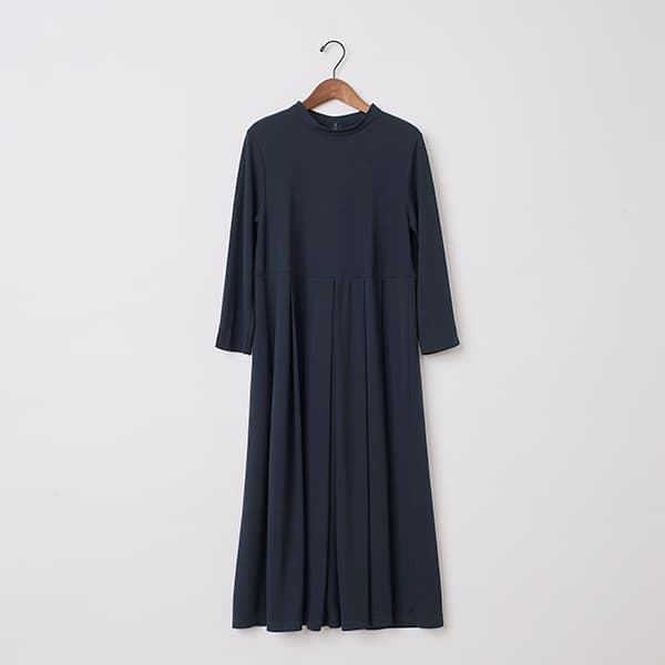 強撚スムースタック切り替えワンピース