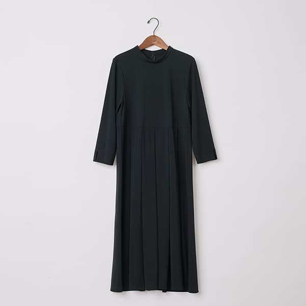 強撚スムースタック切り替えワンピース