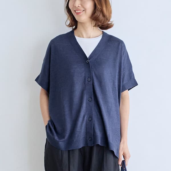 リネンニットAラインベスト