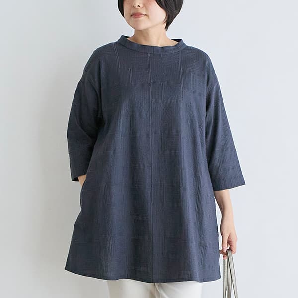 総柄刺繍チュニック