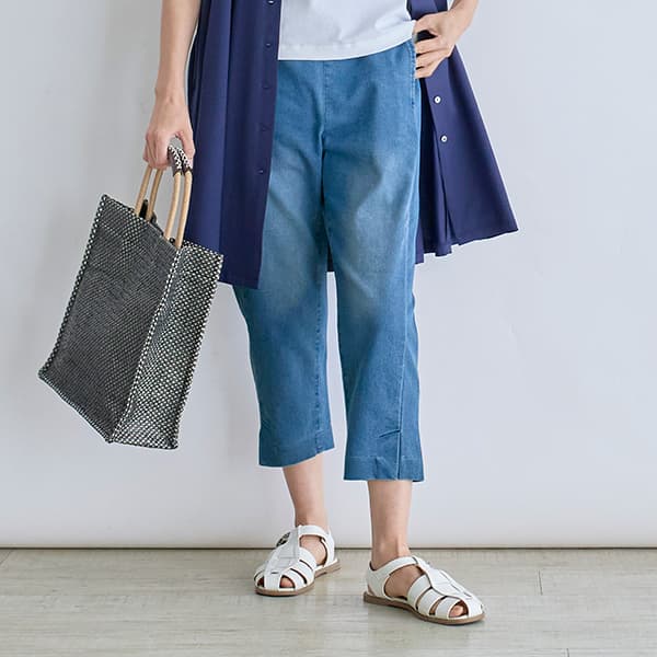 ライトオンスデニム ストレッチサブリナパンツ