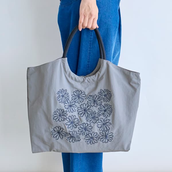 刺繍マルシェバッグ ガーベラ