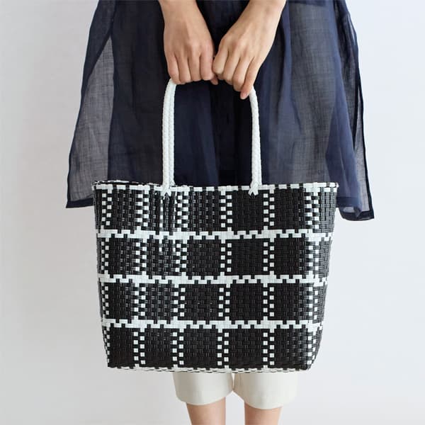 テープかごバッグ M