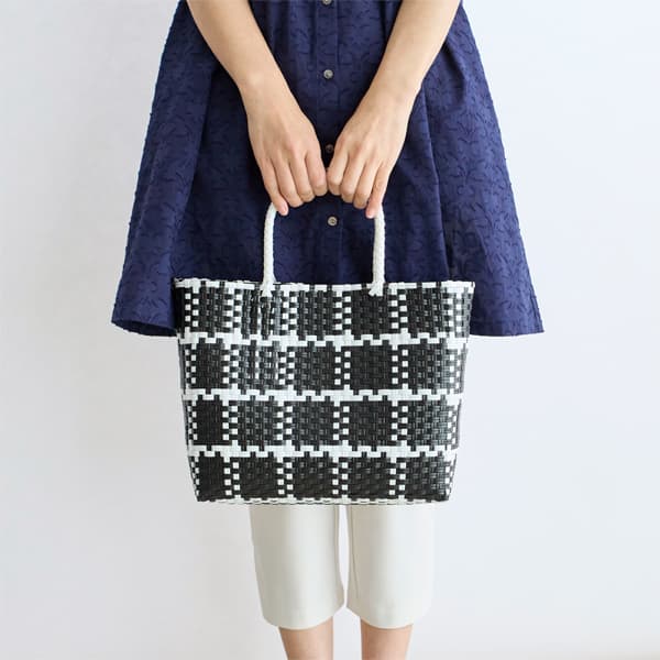 テープかごバッグ S