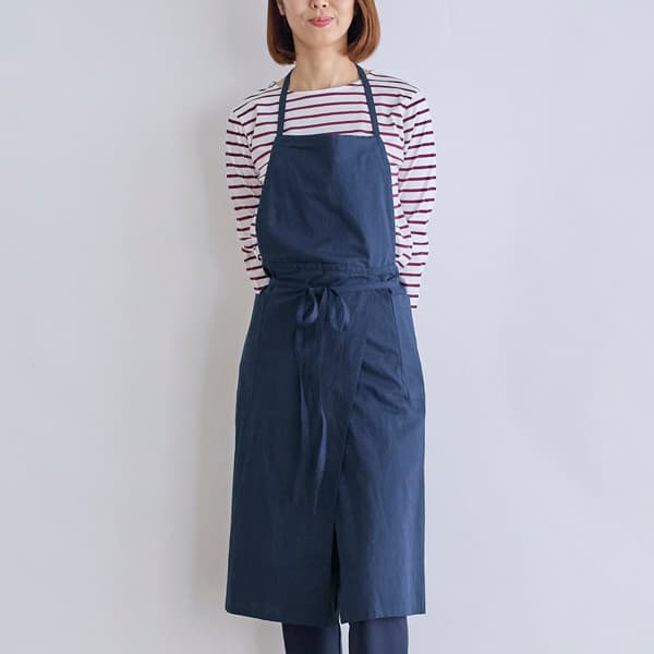 コットンリネンカラーエプロン