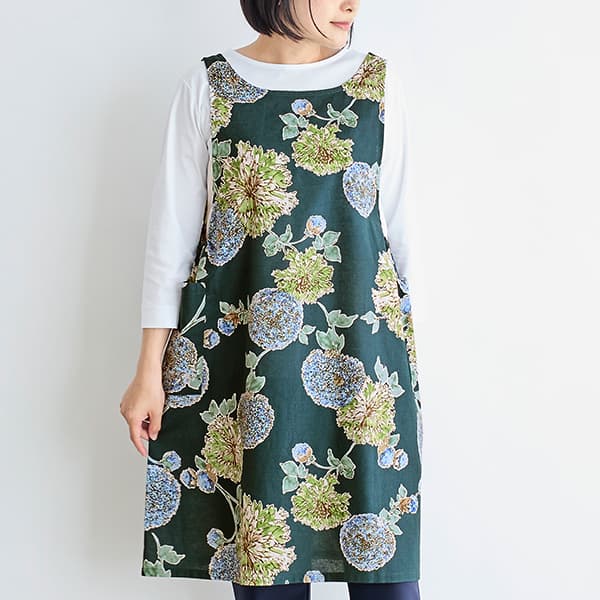 アリウムプリントチュニックエプロン 2way