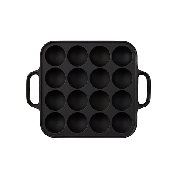 【WEB限定】南部鉄器 たこ焼角形 16穴