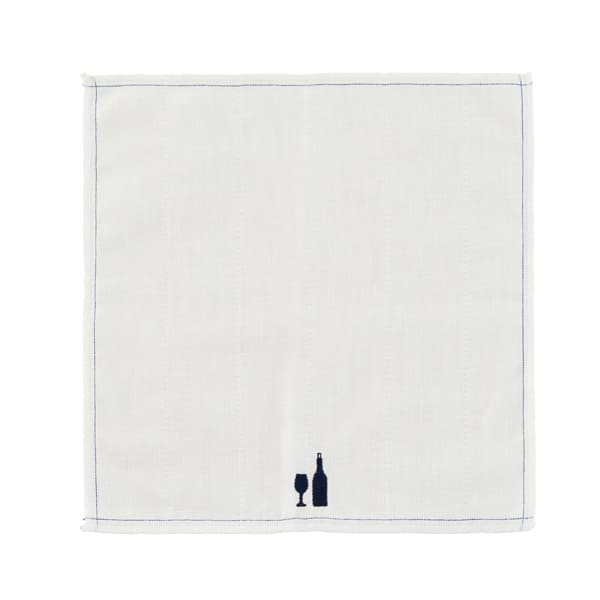 かや生地ふきん ボトル刺繍