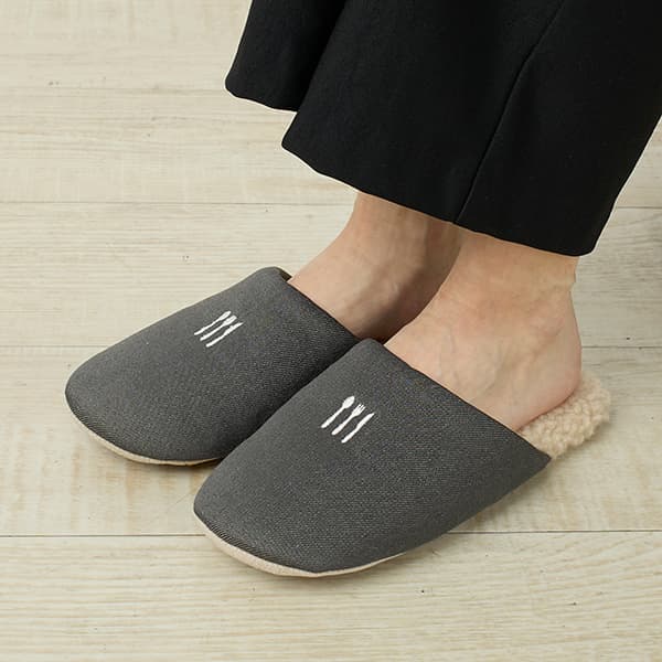 ウォームデニムスリッパ