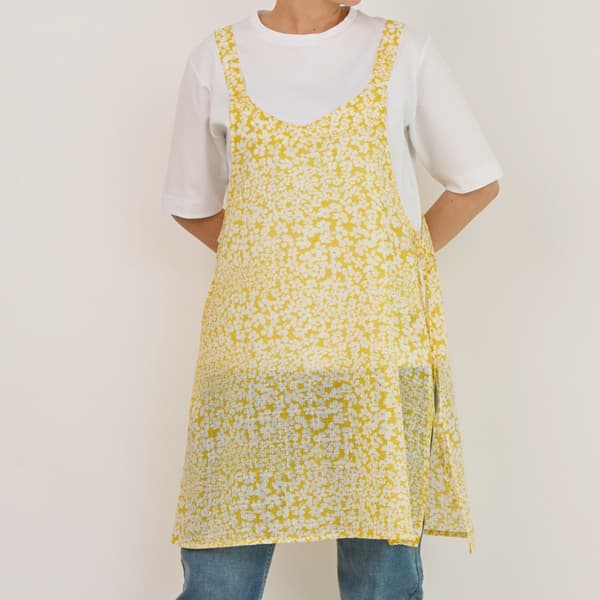 ジャスミンプリントキャミエプロン 2way