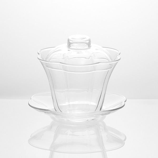 耐熱ガラス 蓋つきカップ&ソーサー