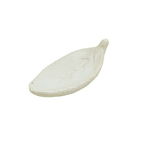 信楽焼 葉っぱ箸置き ホワイト