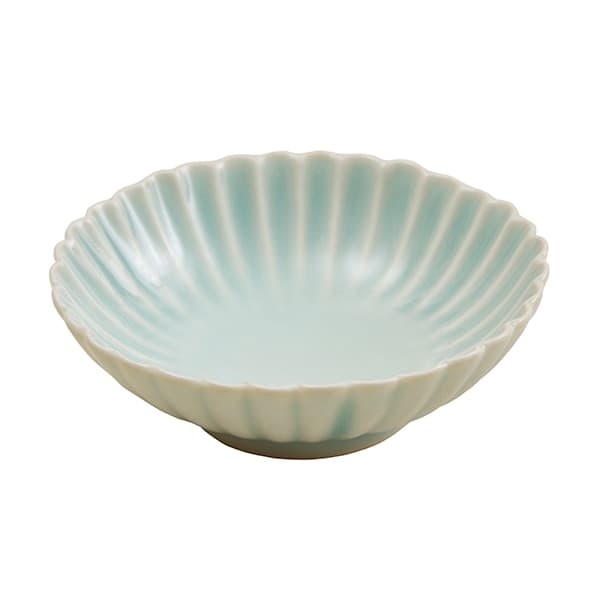 波佐見焼 輪花小鉢 青磁