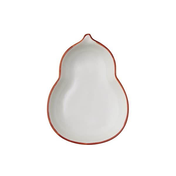 波佐見焼 小皿 ひょうたん 赤