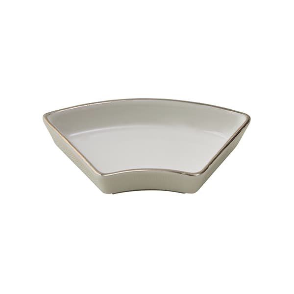 波佐見焼 小皿 扇 プラチナ