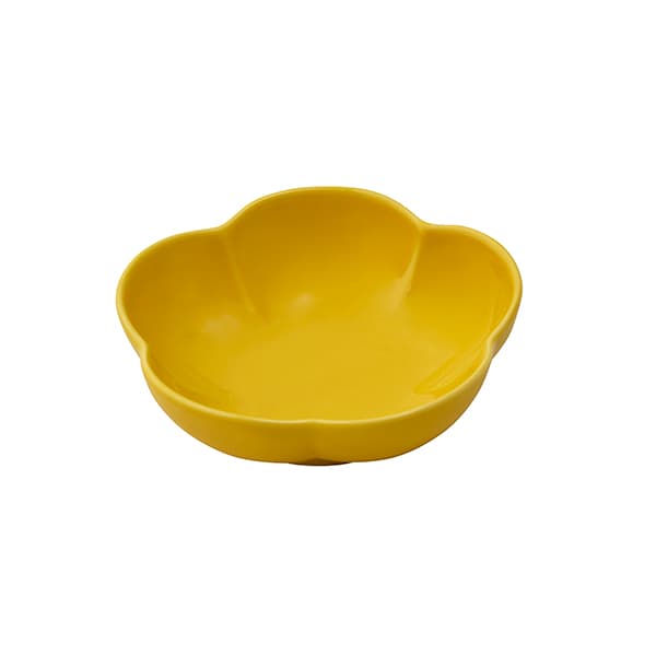有田焼 梅型小鉢 黄