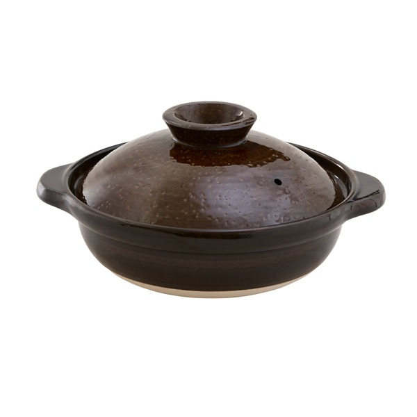 伊賀土鍋 アメ釉 中