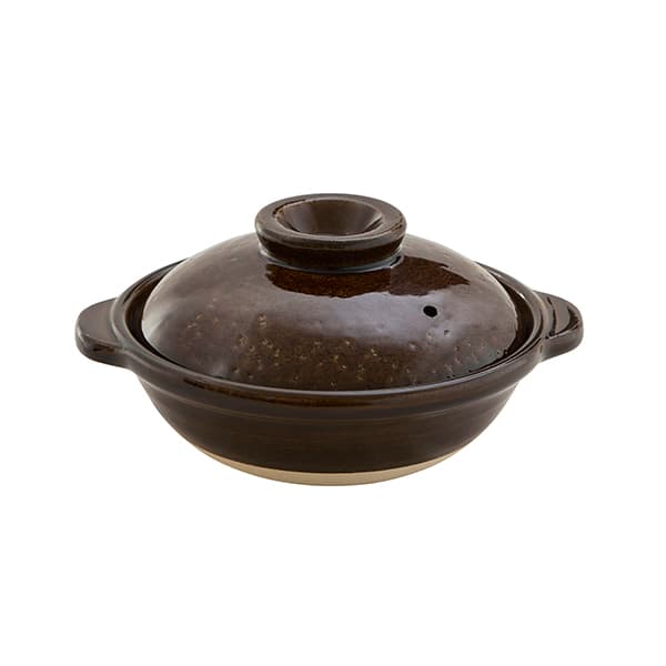 伊賀土鍋 アメ釉 小