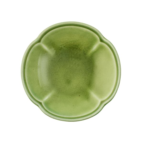 フラワープレート 7cm グリーン
