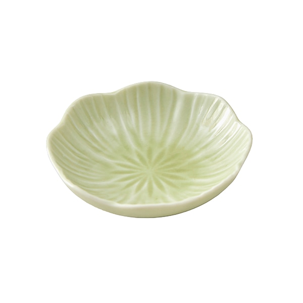 花型小皿 グリーン