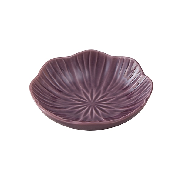 花型小皿 パープル
