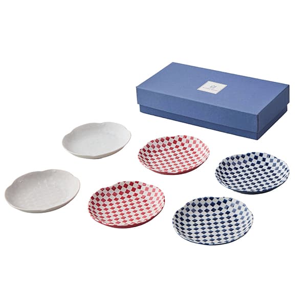 市松小皿 6枚セット