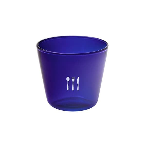耐熱ガラス プリンカップ ブルー