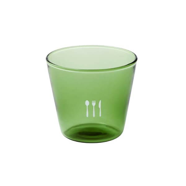 耐熱ガラス プリンカップ グリーン