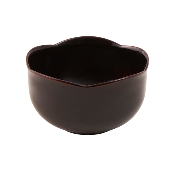 食洗機対応 輪花椀 溜