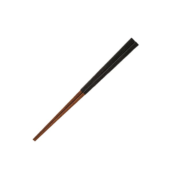 布貼り角箸 黒